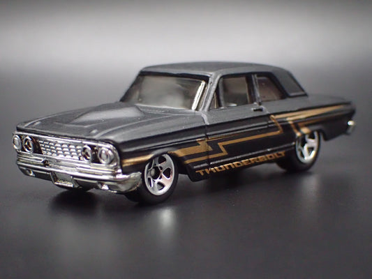 1964 64 FORD THUNDERBOLT BLACK 1:64 SCALE COLLECTIBLE DIORAMA DIECAST MODEL CAR-Burning Rubber Toy Company