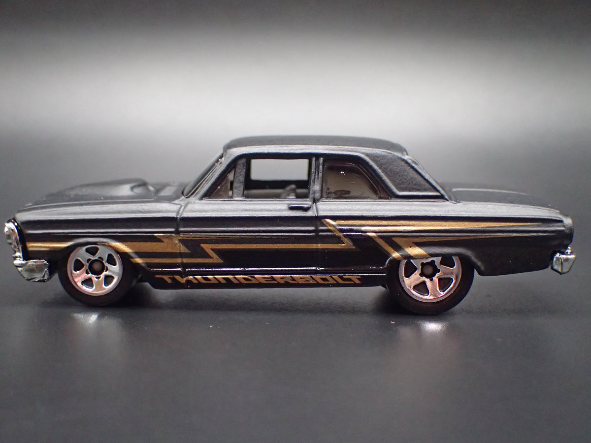 1964 64 FORD THUNDERBOLT BLACK 1:64 SCALE COLLECTIBLE DIORAMA DIECAST MODEL CAR