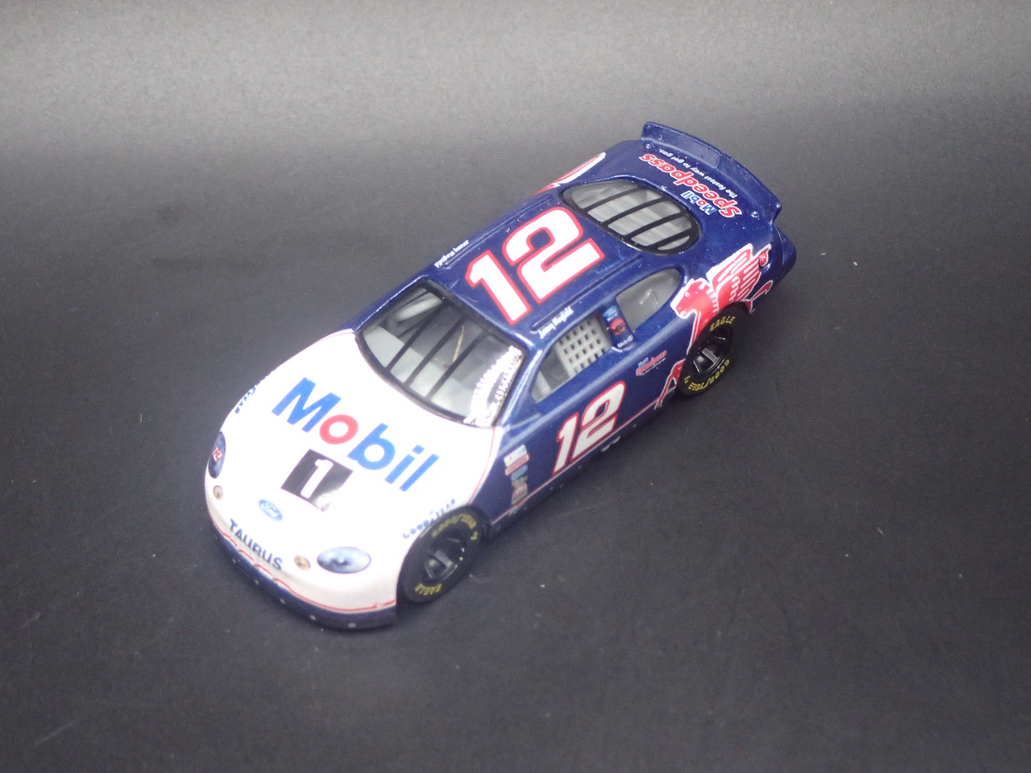 1999 99 FORD TAURUS 12 JEREMY MAYFIELD WEATHERED PAINT NASCAR 1/64 SCALE DIECAST CAR