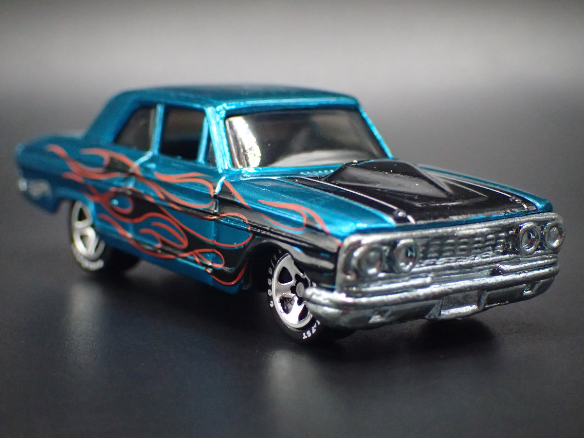 1964 64 FORD THUNDERBOLT BLUE 1:64 SCALE COLLECTIBLE DIORAMA DIECAST MODEL CAR