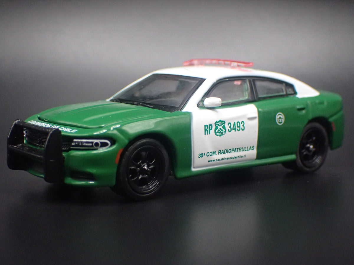 2018 18 DODGE CHARGER PURSUIT CARABINEROS DE CHILE POLICE 1:64 DIECAST MODEL CAR