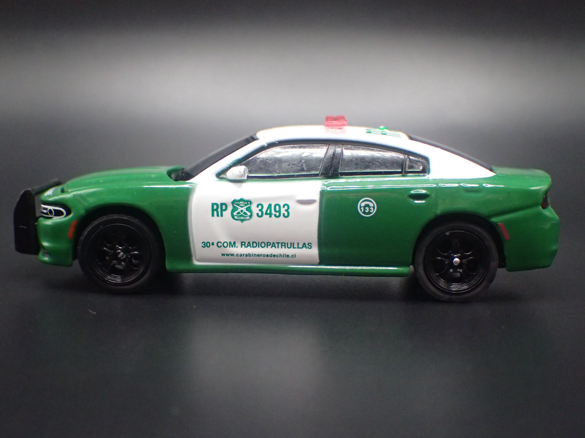 2018 18 DODGE CHARGER PURSUIT CARABINEROS DE CHILE POLICE 1:64 DIECAST MODEL CAR