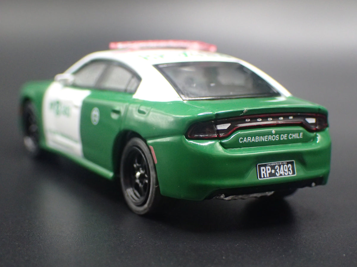 2018 18 DODGE CHARGER PURSUIT CARABINEROS DE CHILE POLICE 1:64 DIECAST MODEL CAR