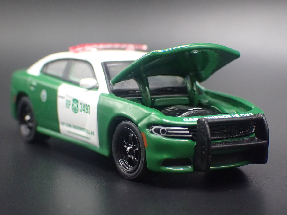 2018 18 DODGE CHARGER PURSUIT CARABINEROS DE CHILE POLICE 1:64 DIECAST MODEL CAR