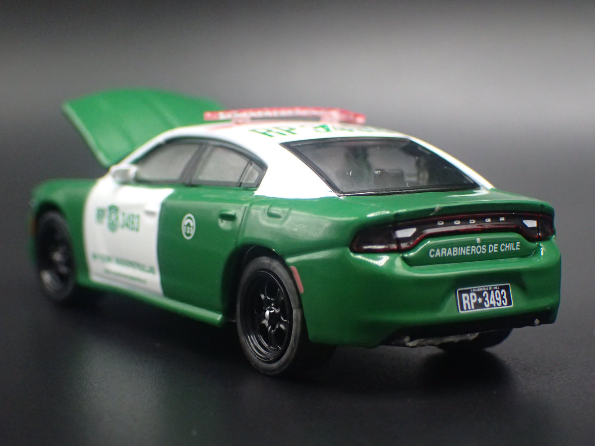 2018 18 DODGE CHARGER PURSUIT CARABINEROS DE CHILE POLICE 1:64 DIECAST MODEL CAR