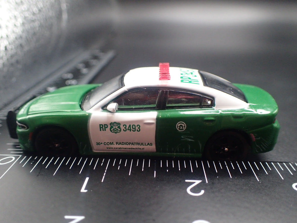 2018 18 DODGE CHARGER PURSUIT CARABINEROS DE CHILE POLICE 1:64 DIECAST MODEL CAR