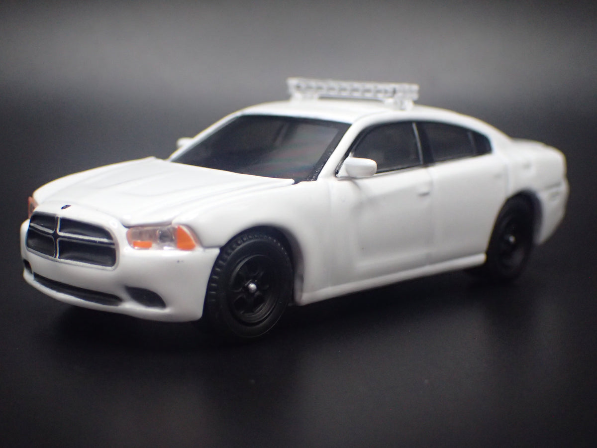 2011-2024 DODGE CHARGER POLICE PURSUIT WHITE 1:64 SCALE DIECAST MODEL CAR