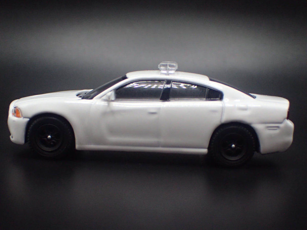 2011-2024 DODGE CHARGER POLICE PURSUIT WHITE 1:64 SCALE DIECAST MODEL CAR