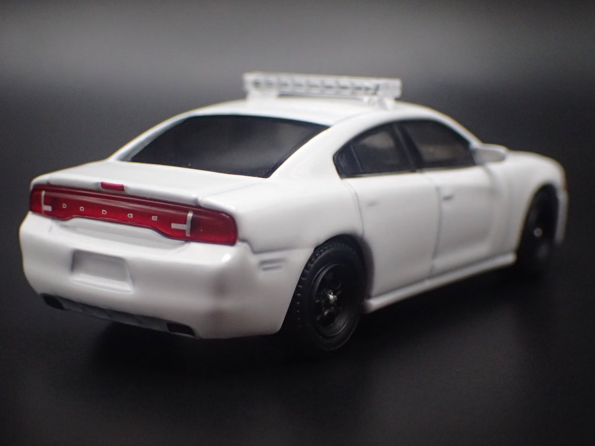 2011-2024 DODGE CHARGER POLICE PURSUIT WHITE 1:64 SCALE DIECAST MODEL CAR