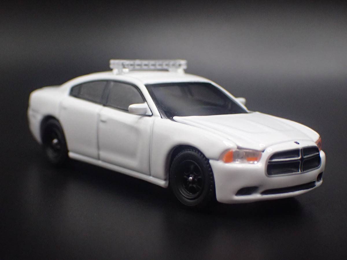 2011-2024 DODGE CHARGER POLICE PURSUIT WHITE 1:64 SCALE DIECAST MODEL CAR