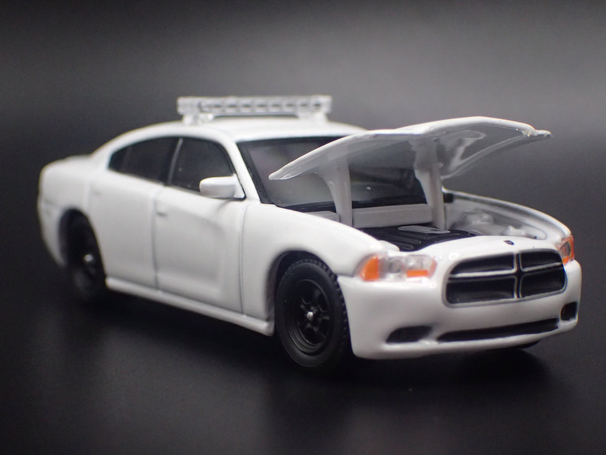 2011-2024 DODGE CHARGER POLICE PURSUIT WHITE 1:64 SCALE DIECAST MODEL CAR
