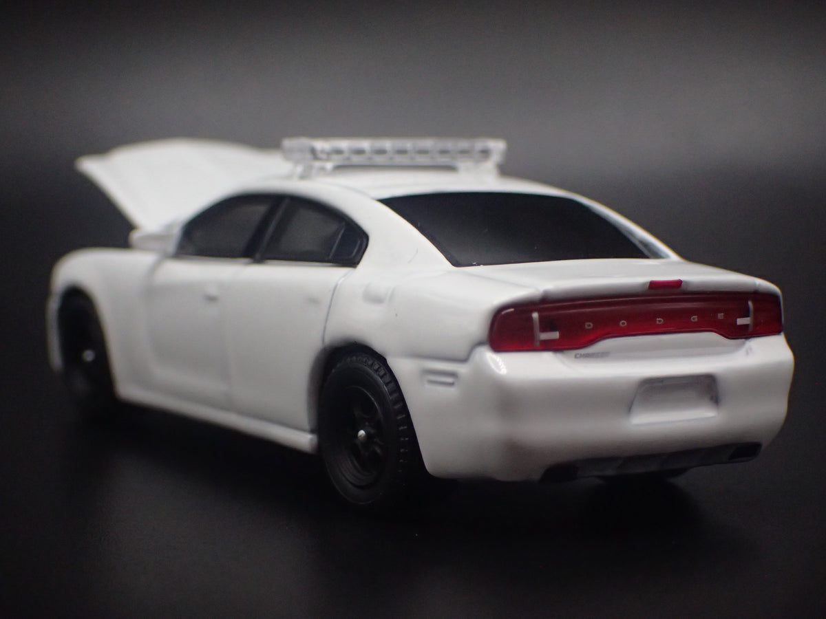 2011-2024 DODGE CHARGER POLICE PURSUIT WHITE 1:64 SCALE DIECAST MODEL CAR