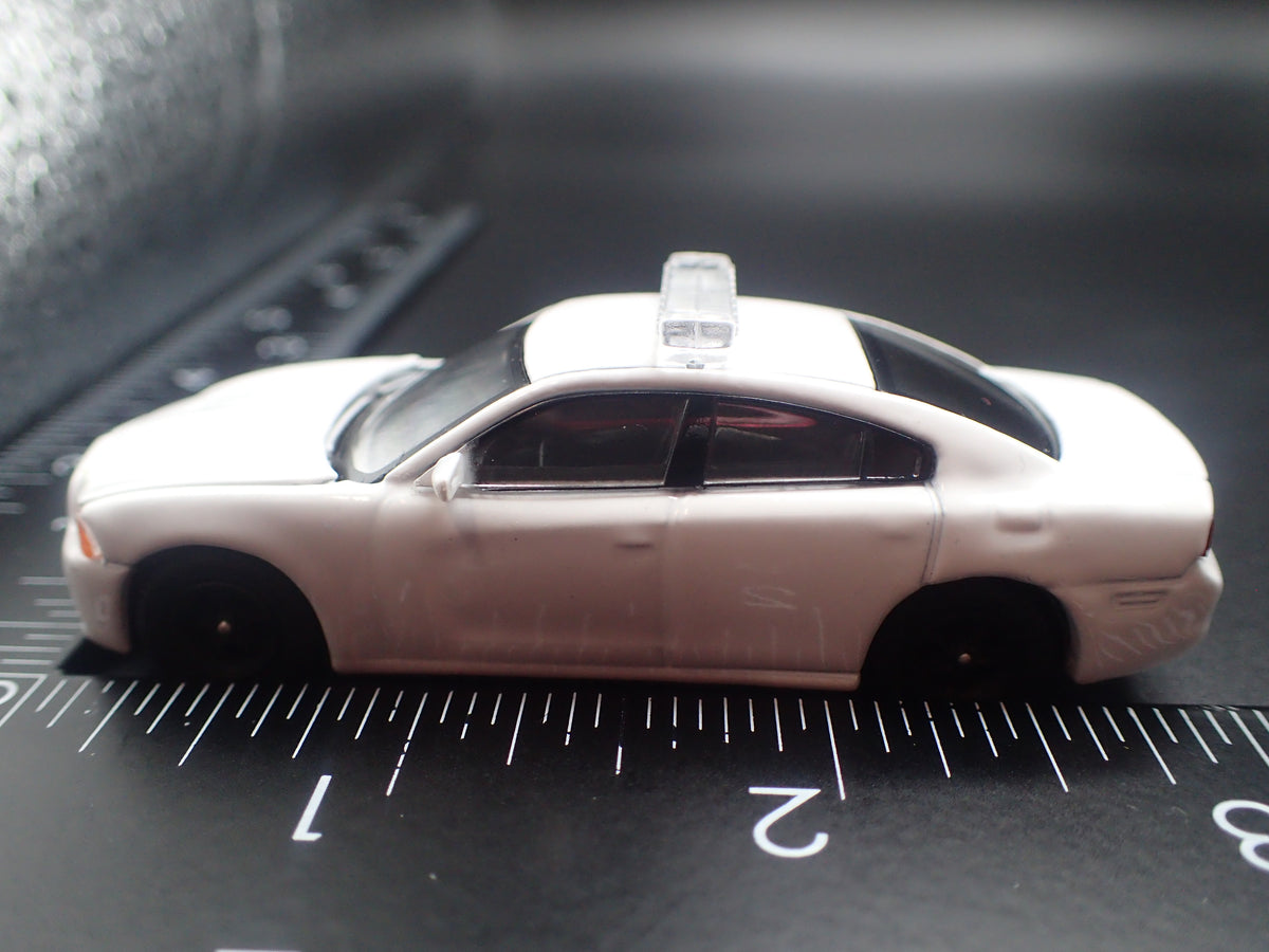 2011-2024 DODGE CHARGER POLICE PURSUIT WHITE 1:64 SCALE DIECAST MODEL CAR