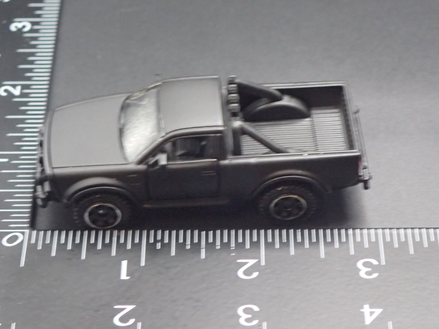 ALPHA WOLF EV ELECTRIC TRUCK BLACK 1:64 SCALE COLLECTIBLE DIECAST MODEL CAR