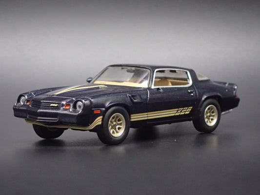 1981 81 CHEVY CHEVROLET CAMARO Z28 BLUE 1:64 SCALE DIORAMA DIECAST MODEL CAR