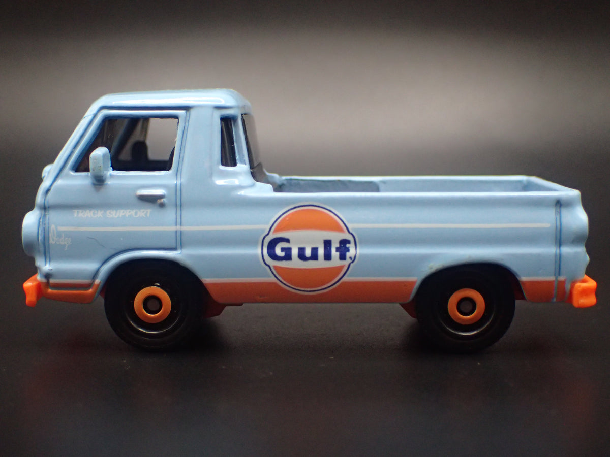 1964-1970 DODGE A100 PICKUP TRUCK GULF OIL BLUE 1:64 SCALE DIECAST MODEL CAR