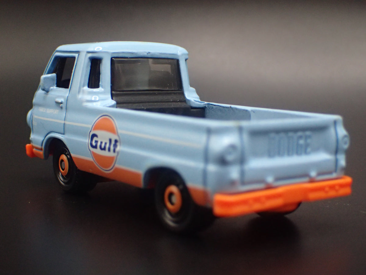 1964-1970 DODGE A100 PICKUP TRUCK GULF OIL BLUE 1:64 SCALE DIECAST MODEL CAR