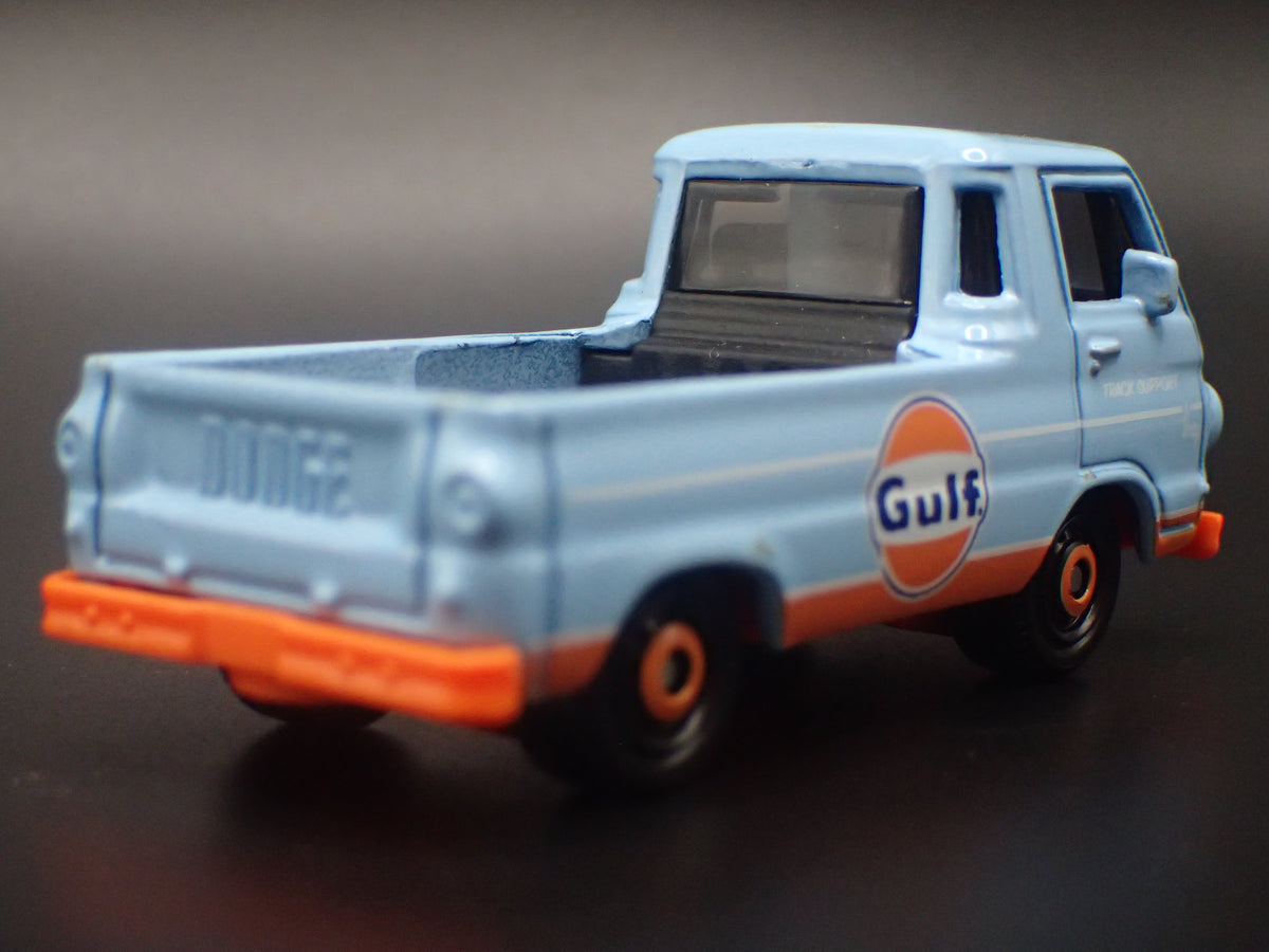 1964-1970 DODGE A100 PICKUP TRUCK GULF OIL BLUE 1:64 SCALE DIECAST MODEL CAR