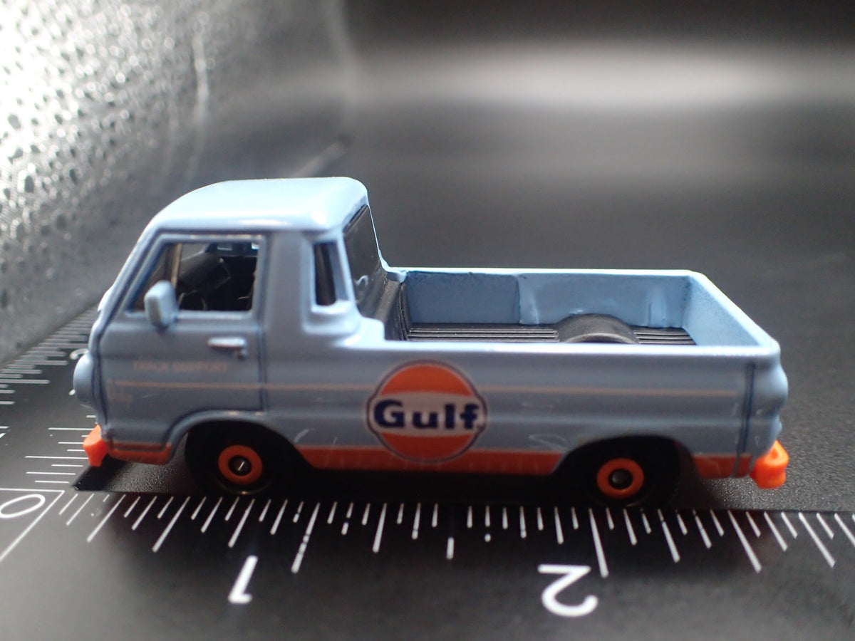 1964-1970 DODGE A100 PICKUP TRUCK GULF OIL BLUE 1:64 SCALE DIECAST MODEL CAR