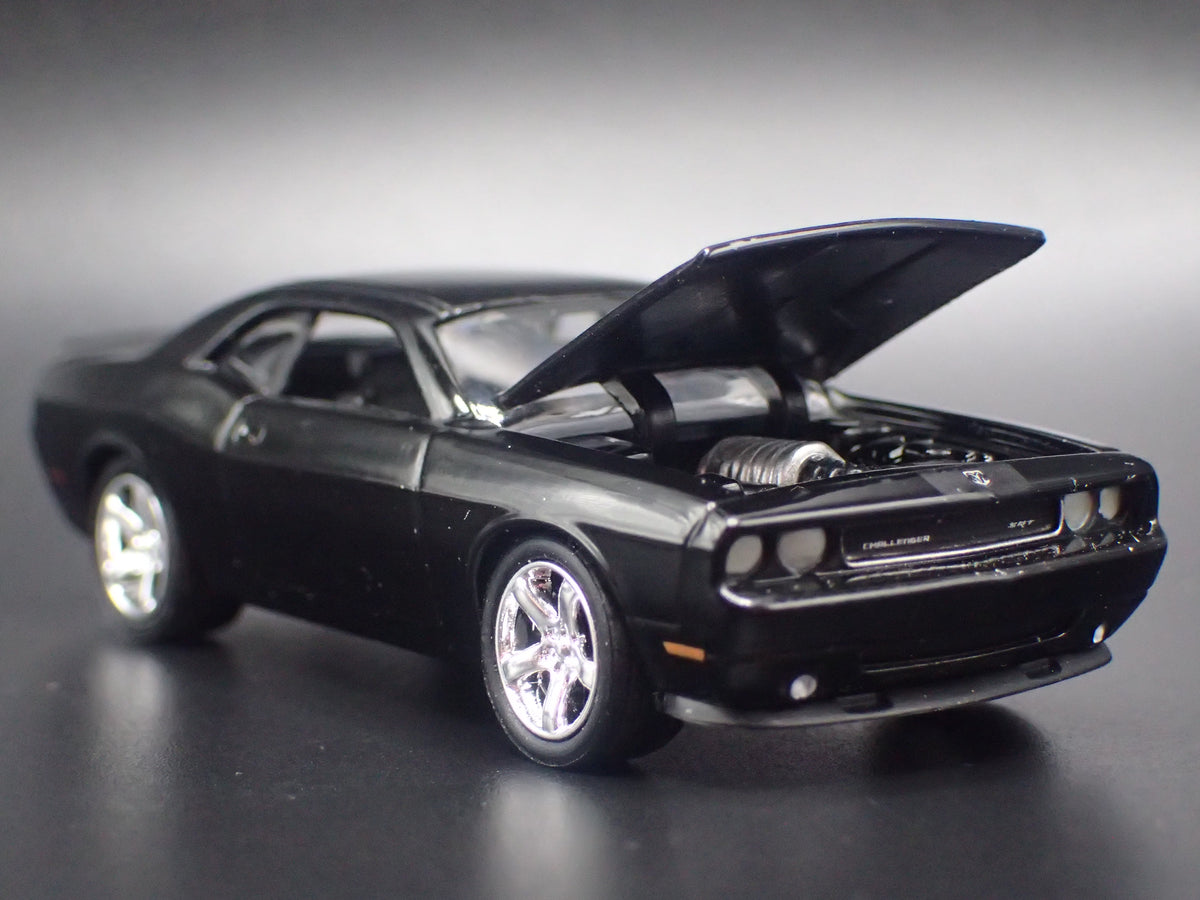 2008-2023 DODGE CHALLENGER BLACK 1/64 SCALE COLLECTIBLE DIORAMA DIECAST MODEL CAR