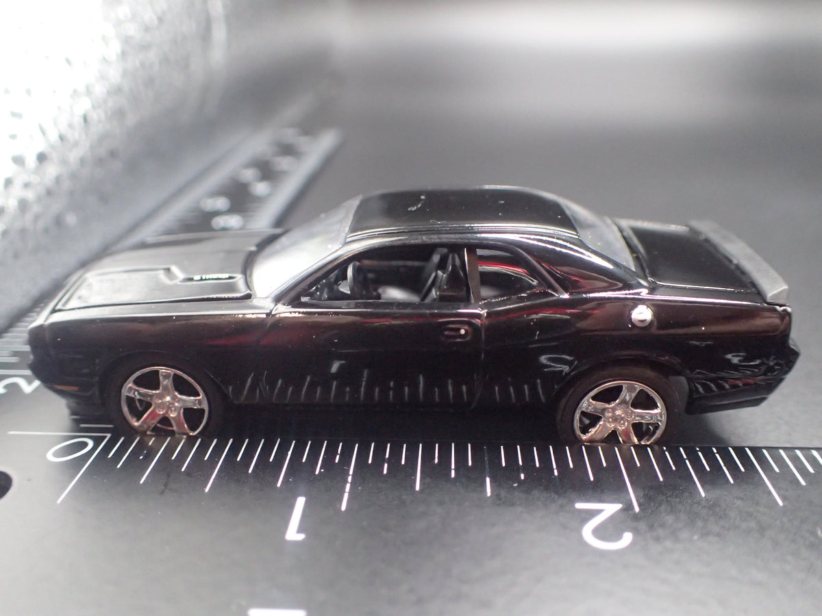 2008-2023 DODGE CHALLENGER BLACK 1/64 SCALE COLLECTIBLE DIORAMA DIECAST MODEL CAR