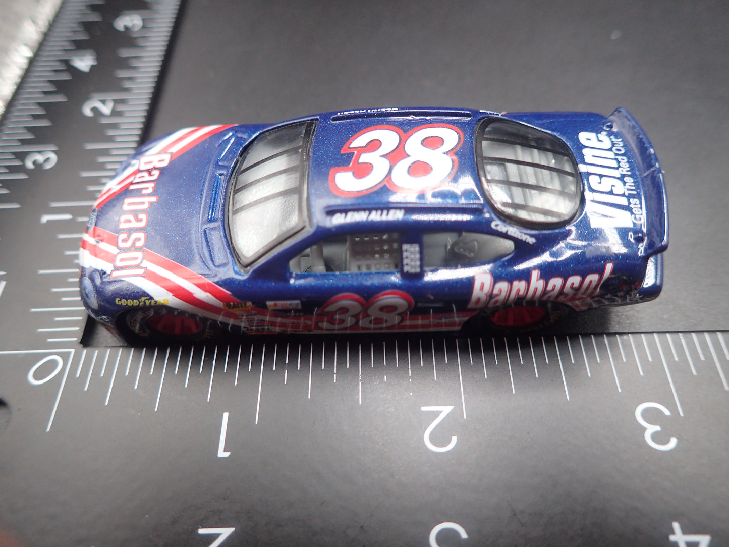 1999 99 FORD TAURUS 38 GLENN ALLEN JR NASCAR 1/64 SCALE DIECAST MODEL CAR