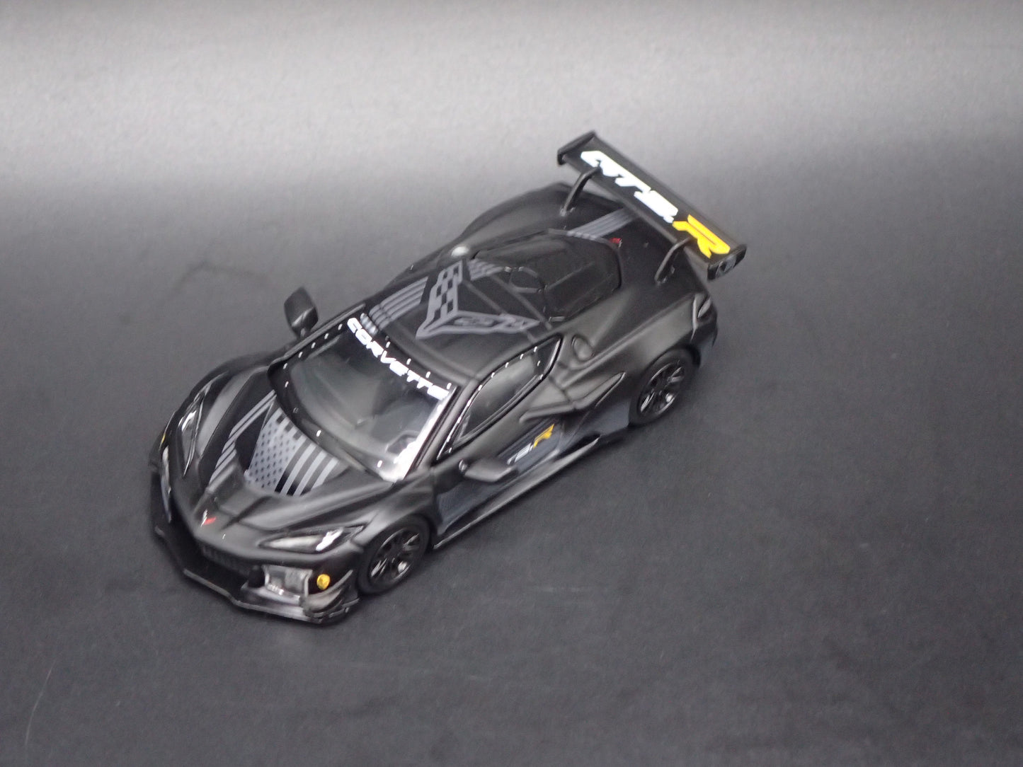 CHEVY CHEVROLET CORVETTE Z06 GT3R BLACK 1:64 SCALE DIECAST MODEL CAR