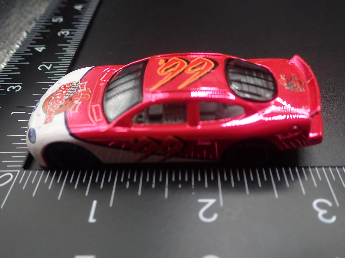 1999 99 FORD TAURUS 99 10TH PINK CHROME NASCAR 1/64 SCALE DIECAST MODEL CAR