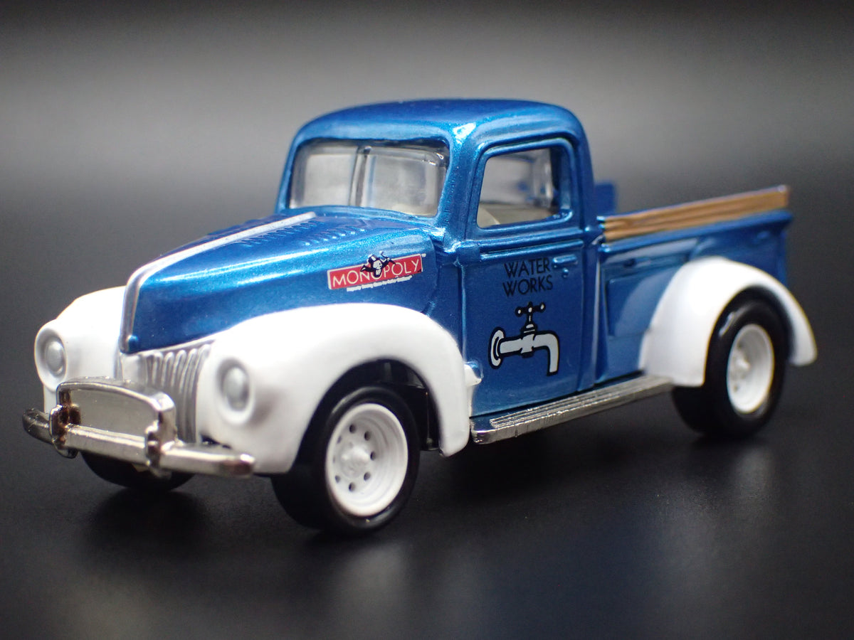 1940 40 FORD PICKUP TRUCK MONOPOLY BLUE 1:64 SCALE DIECAST MODEL CAR