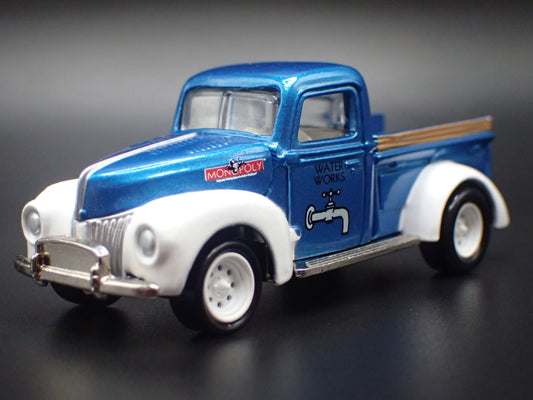 1940 40 FORD PICKUP TRUCK MONOPOLY BLUE 1:64 SCALE DIECAST MODEL CAR