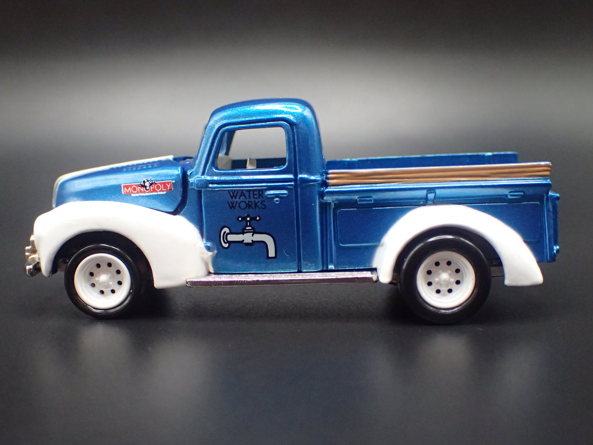 1940 40 FORD PICKUP TRUCK MONOPOLY BLUE 1:64 SCALE DIECAST MODEL CAR