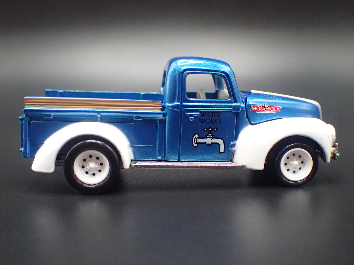 1940 40 FORD PICKUP TRUCK MONOPOLY BLUE 1:64 SCALE DIECAST MODEL CAR