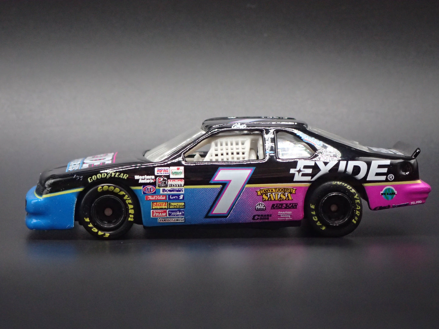 1995 95 FORD THUNDERBIRD 7 GEOFF BODINE NASCAR 1:64 SCALE DIECAST MODEL CAR