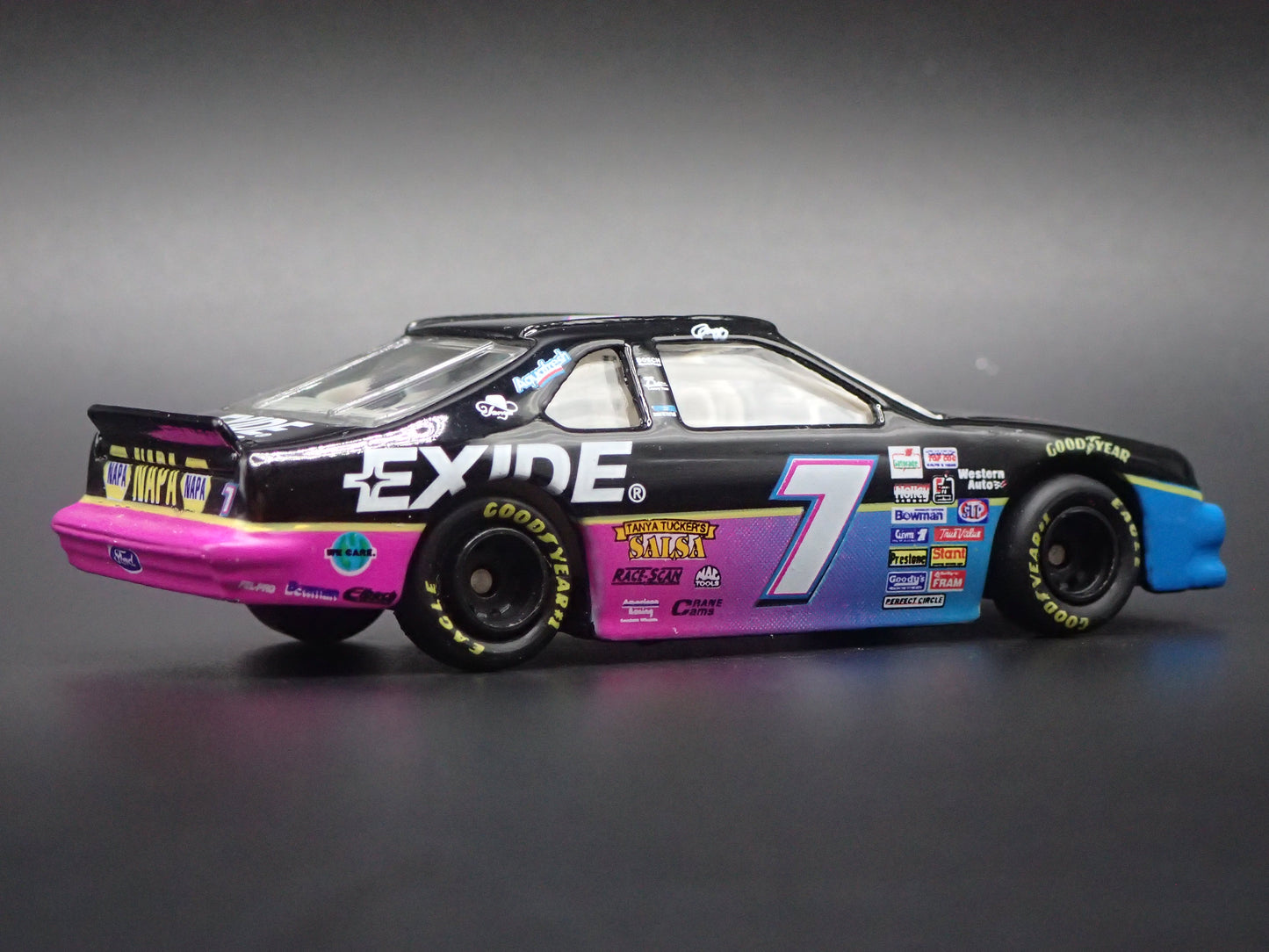 1995 95 FORD THUNDERBIRD 7 GEOFF BODINE NASCAR 1:64 SCALE DIECAST MODEL CAR