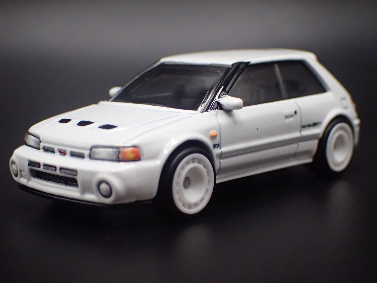 1992-1994 MAZDA 323 GTR JDM WHITE 1:64 SCALE COLLECTIBLE DIECAST MODEL CAR