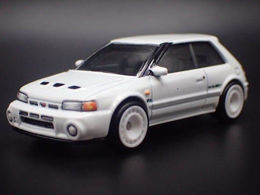 1992-1994 MAZDA 323 GTR JDM WHITE 1:64 SCALE COLLECTIBLE DIECAST MODEL CAR