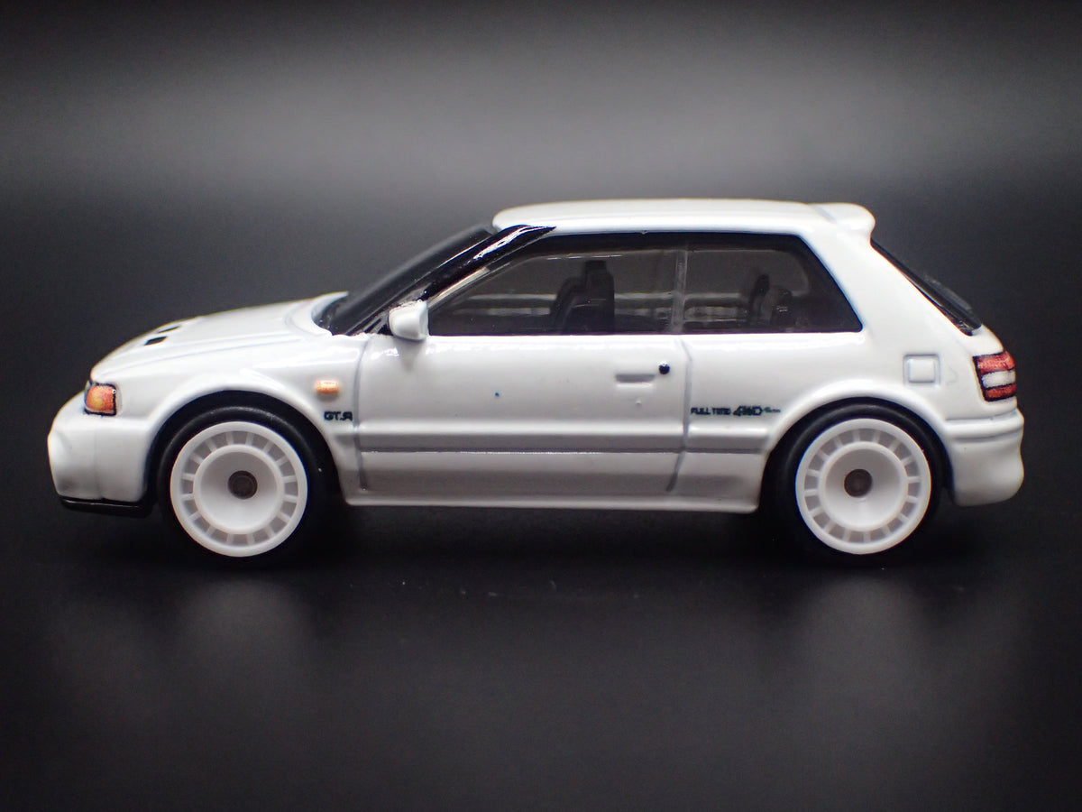 1992-1994 MAZDA 323 GTR JDM WHITE 1:64 SCALE COLLECTIBLE DIECAST MODEL CAR