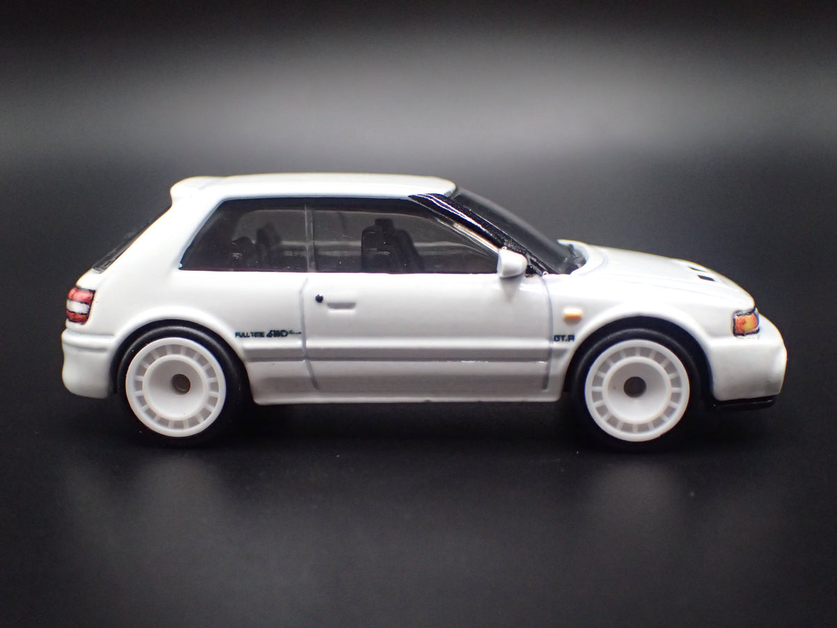 1992-1994 MAZDA 323 GTR JDM WHITE 1:64 SCALE COLLECTIBLE DIECAST MODEL CAR