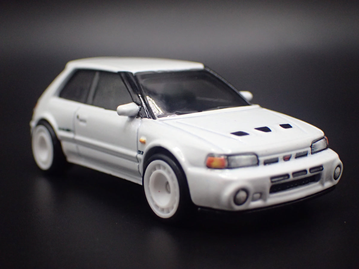 1992-1994 MAZDA 323 GTR JDM WHITE 1:64 SCALE COLLECTIBLE DIECAST MODEL CAR