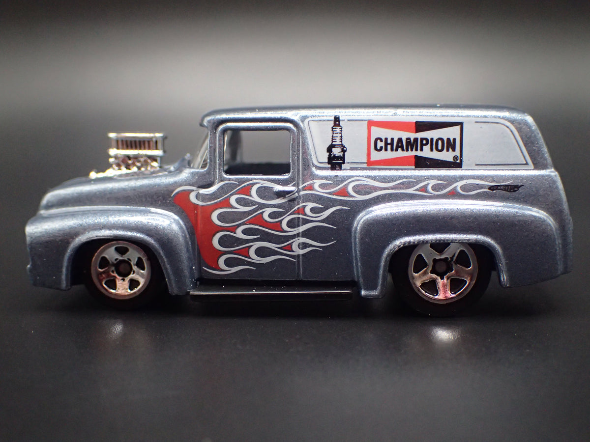 1956 56 FORD F100 PANEL DELIVERY VAN CHAMPION GRAY 1:64 SCALE DIECAST MODEL CAR