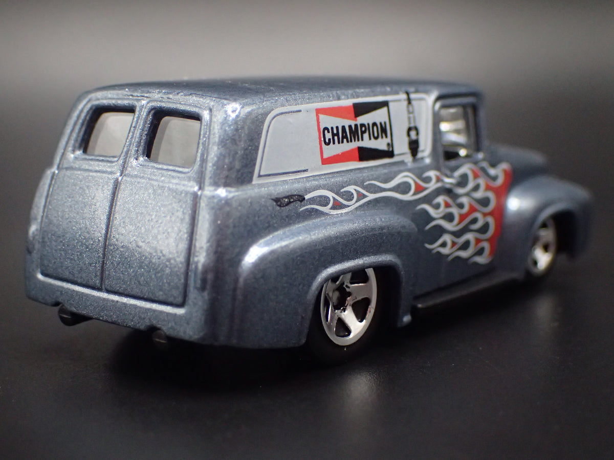 1956 56 FORD F100 PANEL DELIVERY VAN CHAMPION GRAY 1:64 SCALE DIECAST MODEL CAR