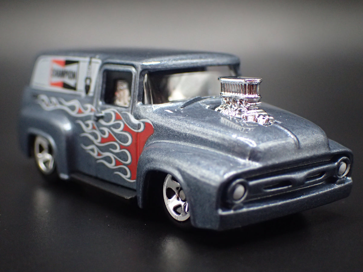 1956 56 FORD F100 PANEL DELIVERY VAN CHAMPION GRAY 1:64 SCALE DIECAST MODEL CAR