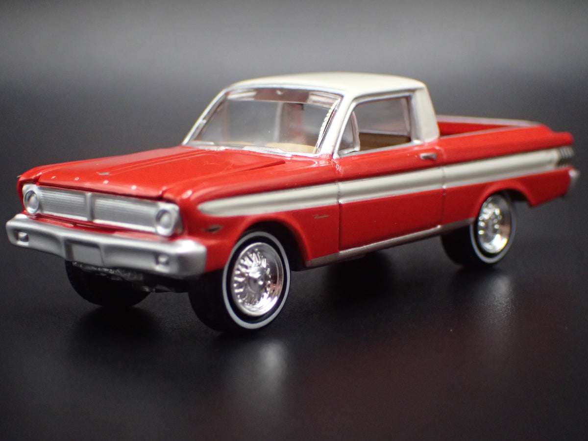 1965 65 FORD FALCON RANCHERO PICKUP TRUCK RED 1:64 SCALE DIECAST MODEL CAR