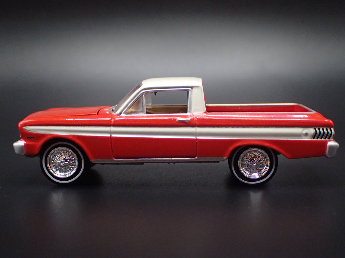 1965 65 FORD FALCON RANCHERO PICKUP TRUCK RED 1:64 SCALE DIECAST MODEL CAR