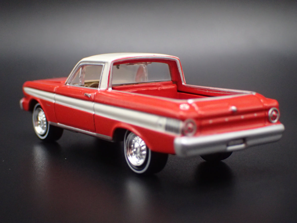 1965 65 FORD FALCON RANCHERO PICKUP TRUCK RED 1:64 SCALE DIECAST MODEL CAR