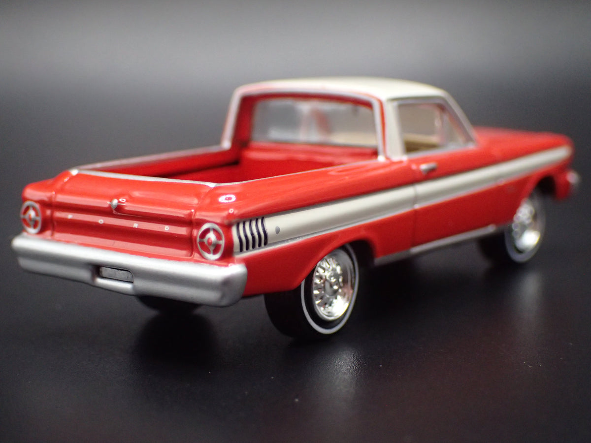 1965 65 FORD FALCON RANCHERO PICKUP TRUCK RED 1:64 SCALE DIECAST MODEL CAR