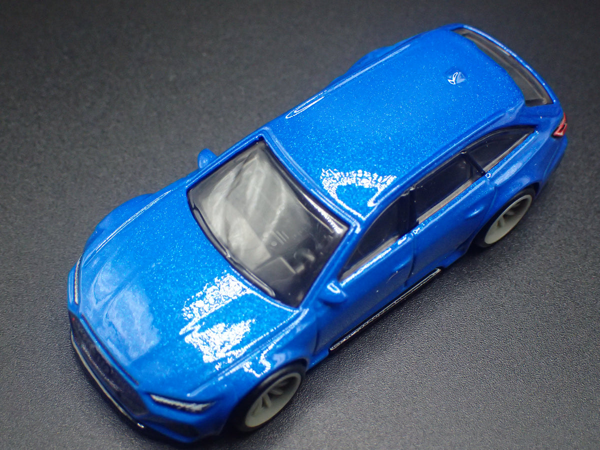 2013-2018 AUDI AVANT RS6 STATION WAGON BLUE 1/64 SCALE DIECAST MODEL CAR