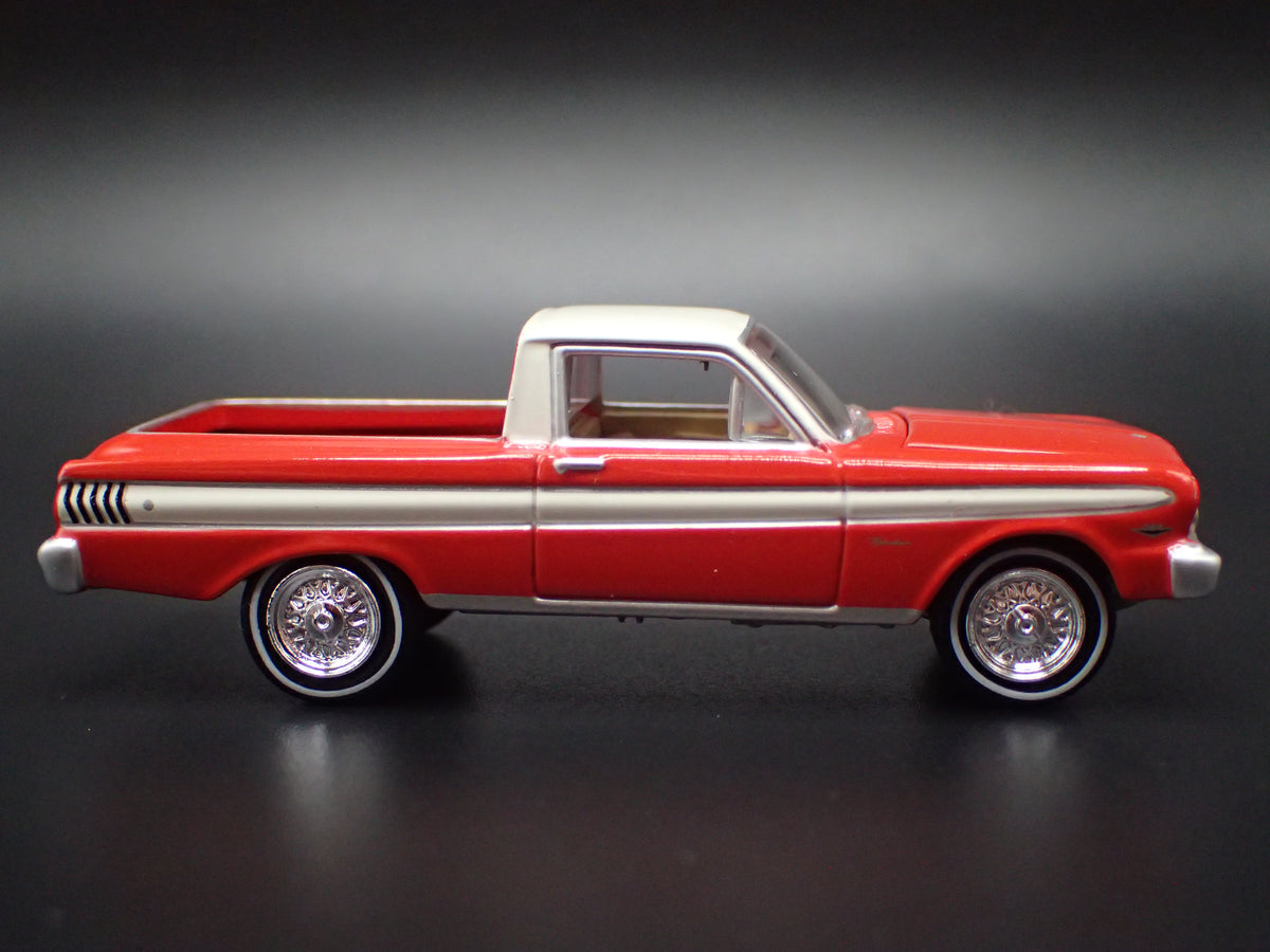 1965 65 FORD FALCON RANCHERO PICKUP TRUCK RED 1:64 SCALE DIECAST MODEL CAR