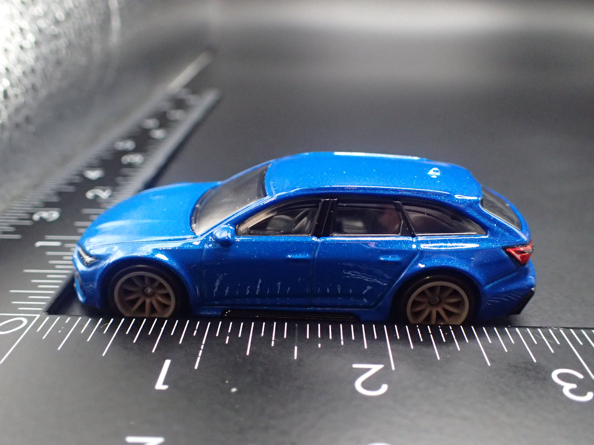 2013-2018 AUDI AVANT RS6 STATION WAGON BLUE 1/64 SCALE DIECAST MODEL CAR