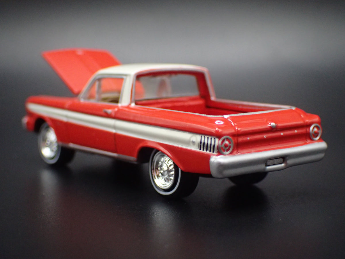 1965 65 FORD FALCON RANCHERO PICKUP TRUCK RED 1:64 SCALE DIECAST MODEL CAR